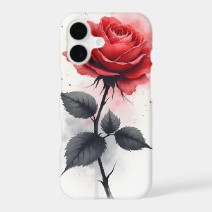 Red Rose - Watercolor flowers