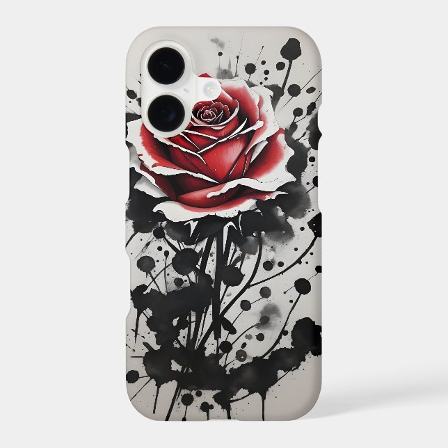 Red Rose - Watercolor flowers (Back)