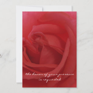 Red Rose Wedding Invitation