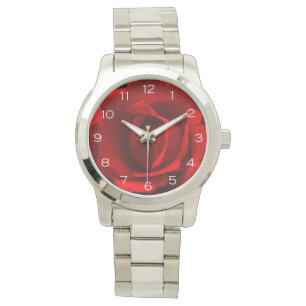 Red Rose White Numbers wacnm Watch
