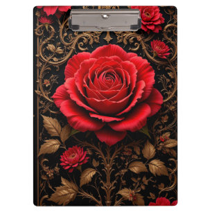 🌹 Red Rose Writing Board For Office And Gift 🌹 Clipboard