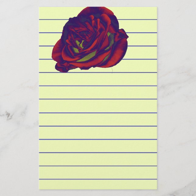 Red Rose Writing Paper (Front)