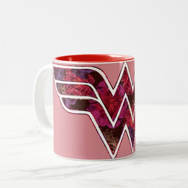Red Rose WW Two-Tone Coffee Mug (Front Left)