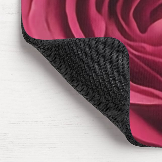Red Rosebud Mouse Mat (Corner)