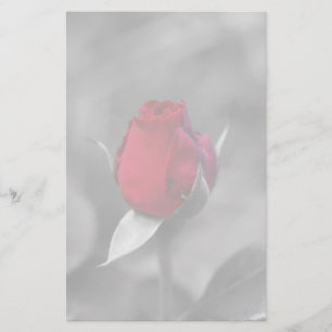 Red Rosebud stationery