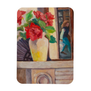 Red Roses 1986 Magnet