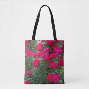 Red Roses (2) all over tote bag