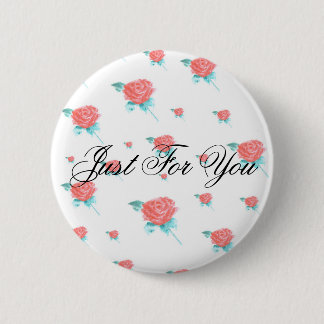 Red Roses 6 Cm Round Badge