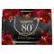  Red Roses 80th Birthday Large Gift Bag