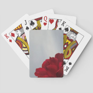 Red Roses Against a Bright Blue Sky Playing Cards