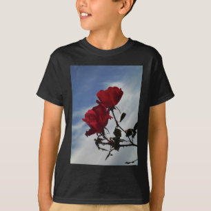 Red Roses Against a Bright Blue Sky T-Shirt