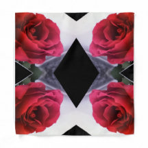 Red Roses and Black Diamonds Furoshiki Gift Wrap