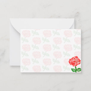Red Roses Blank Card