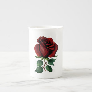 Red Roses Bone China Mug