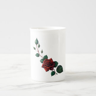 Red Roses Bone China Mug