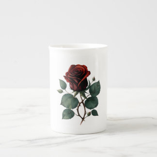 Red Roses Bone China Mug