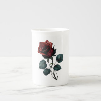 Red Roses Bone China Mug