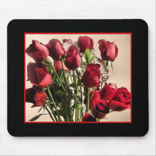 red roses boquet mousepad