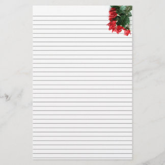 Red Roses Bouquet Stationery -small optional lines
