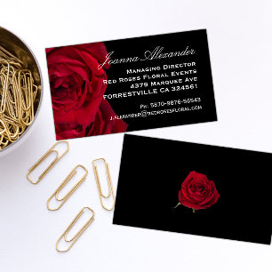 Red Roses Business Card