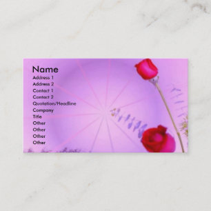 Red Roses Business Card