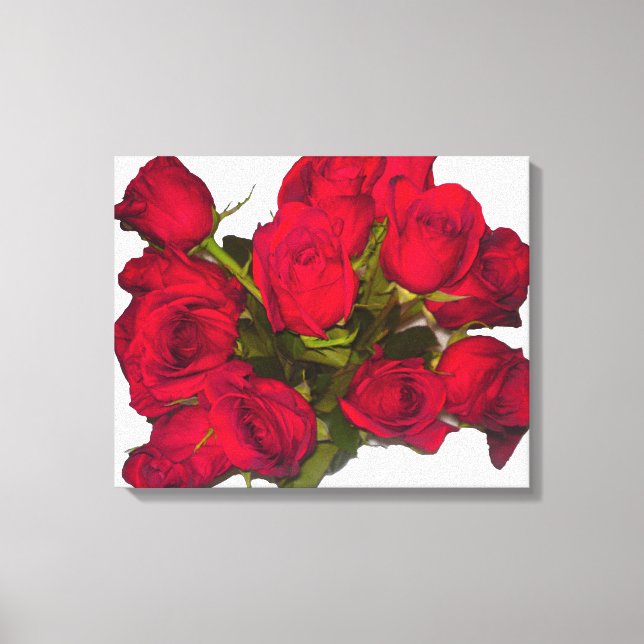 Red Roses Canvas Print (Front)