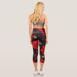 Red roses capri leggings<br><div class="desc">Red roses Coffee Mug</div>