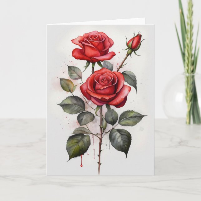 Red Roses Card (Front)