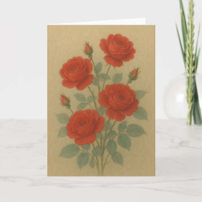 Red Roses Card (Front)