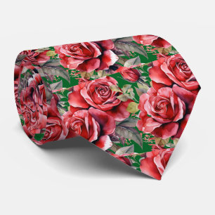Red Roses Classic Formal Neck Tie