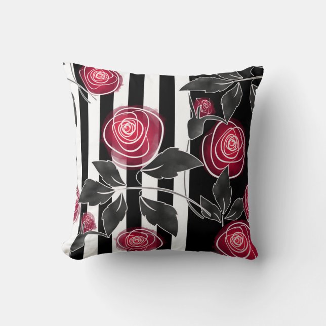 Red roses cushion (Front)