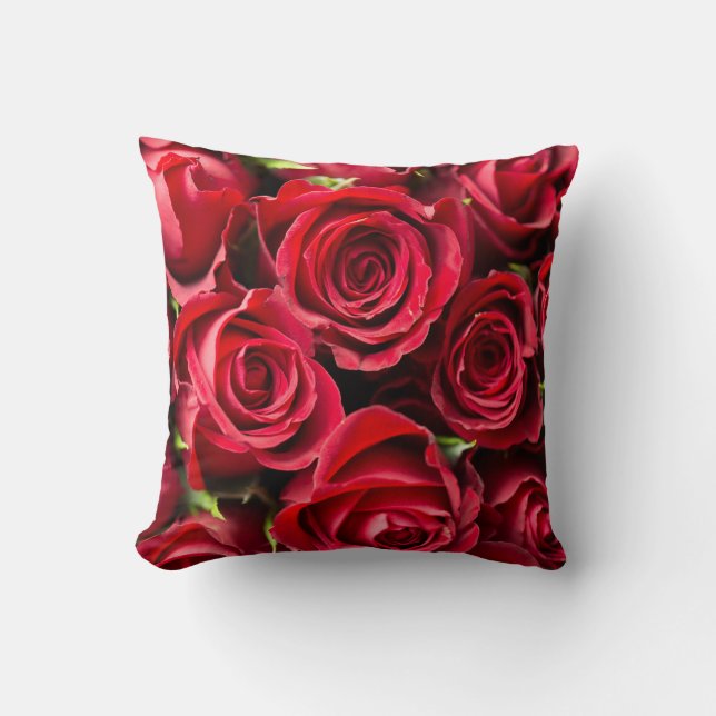 Red roses cushion (Front)