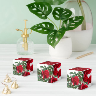 Red Roses Custom Favour Boxes