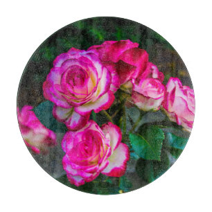Red Roses Cutting Board