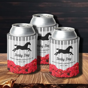 Red Roses Derby Race Horse Can Cooler