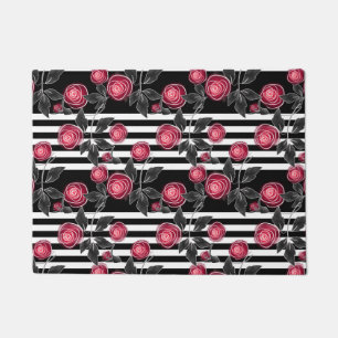 Red roses doormat