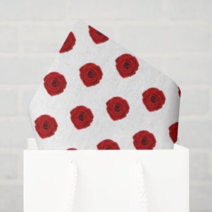 Red Roses Equestrian Horse Show Elegance Tissue Paper