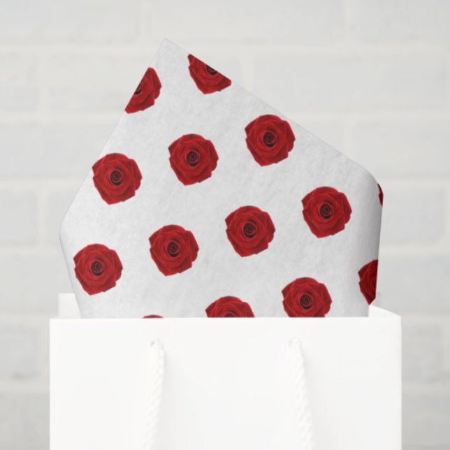 Red Roses Equestrian Horse Show Elegance Tissue Paper (Gift Bag)
