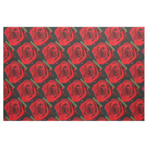 Red roses fabric