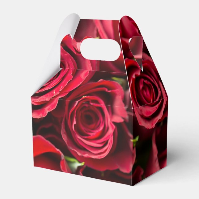 Red Roses Favour Box (Front Side)