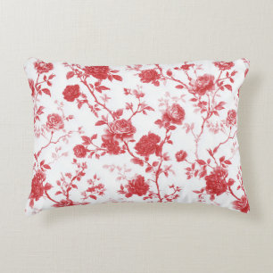 Red Roses Floral Decorative Cushion