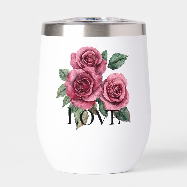 Red Roses Floral Love Wedding (Front)