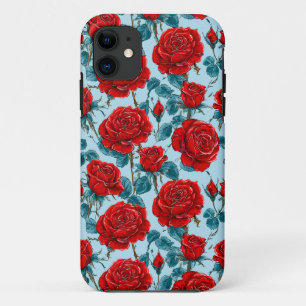 Red roses Flowers Perfect gift for flower lovers iPhone 11 Case