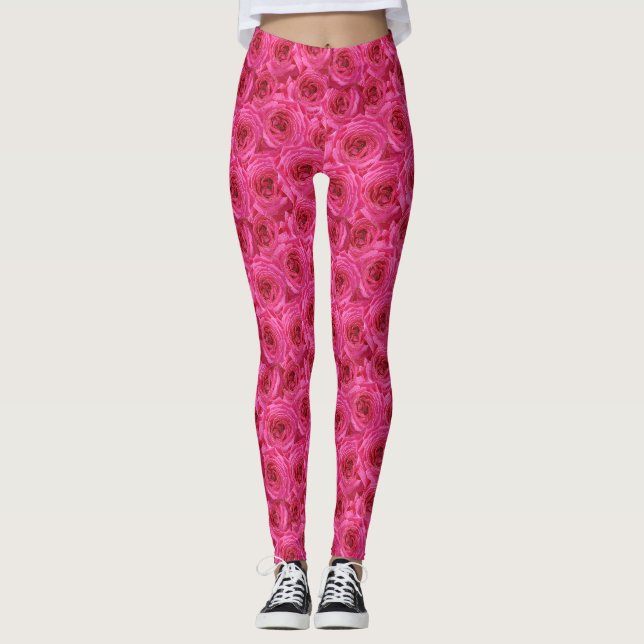 Red roses, flowers, red leggings (Front)