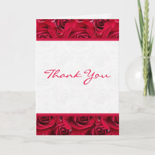 Red Roses Galore Thank You Card
