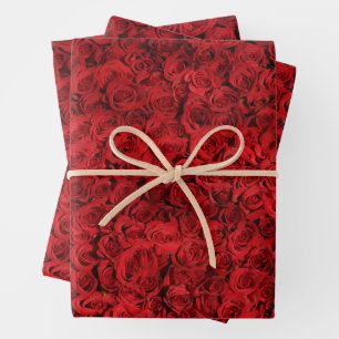 Red Roses Gift Wrap HAMbyWG