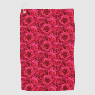 Red roses Golf Towel