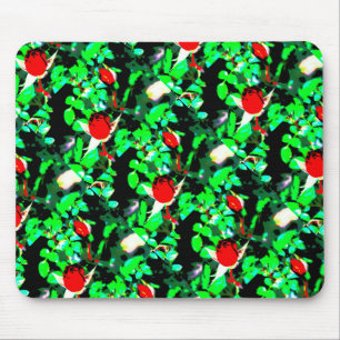 red roses green Thunder_Cove Mouse Mat