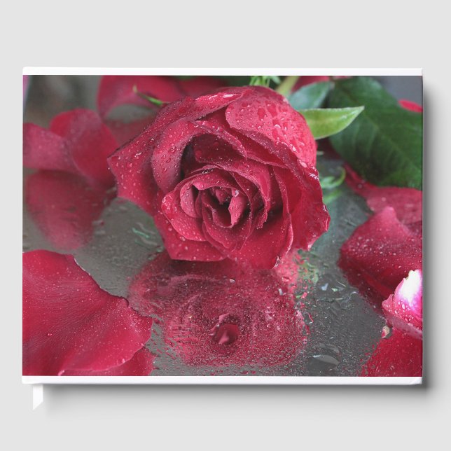 Red Roses Guest Book (Front)