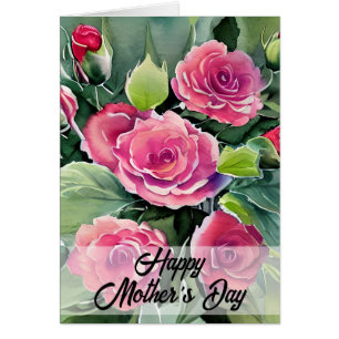 Red Roses Happy Mother's Day Greeting Card